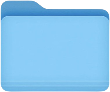 Blue projects folder